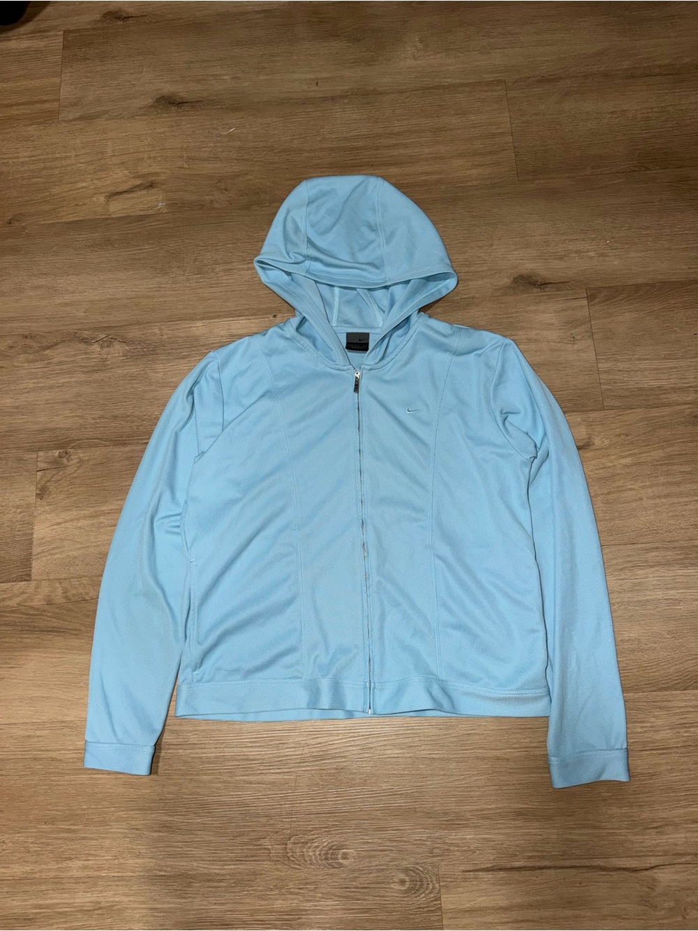 Nike Light Blue Zip-Up Hoodie Jacket